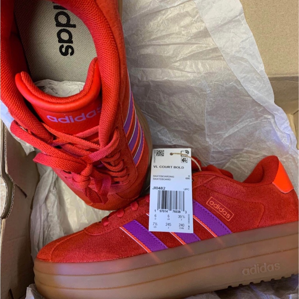 New Gazelle Adidas platform shoes 
Size 7.5